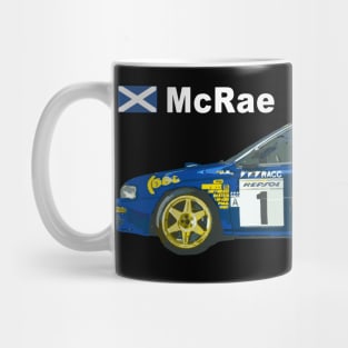 JDM impreza sti wrc 555 colin McRae GC8 Rally Car version 3 iii type ra blue Mug